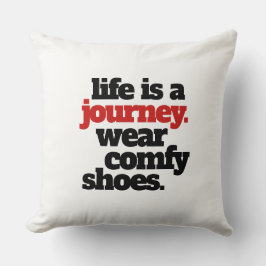 人生おもしろいは旅だ… クッション