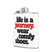 人生おもしろいは旅だ… フラスク (左)