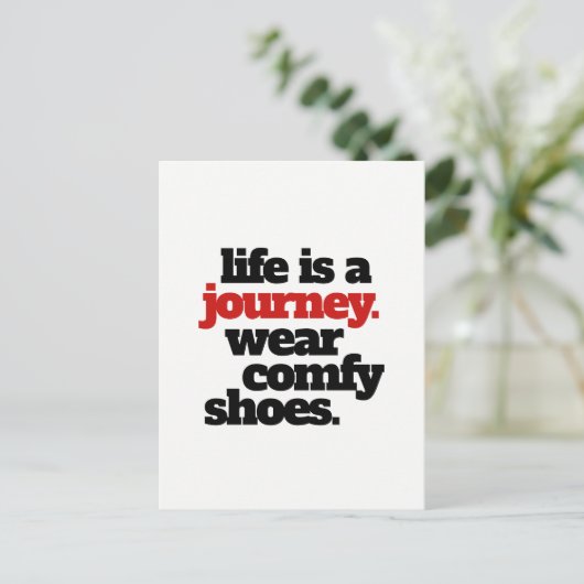 人生おもしろいは旅だ… ポストカード (スタンド正面)