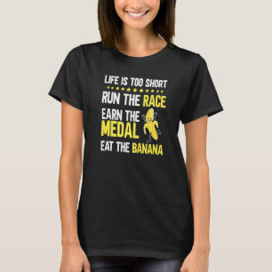 人生おもしろいは短す走ぎてメダルEaを獲得 Tシャツ