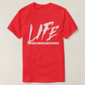 人生おもしろいは退屈な車のレーシンを運転するには短すぎる Tシャツ (デザイン正面)