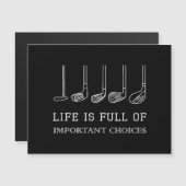 人生おもしろいは重要な選択肢でいっぱいだゴルフクラブ (正面/裏面)