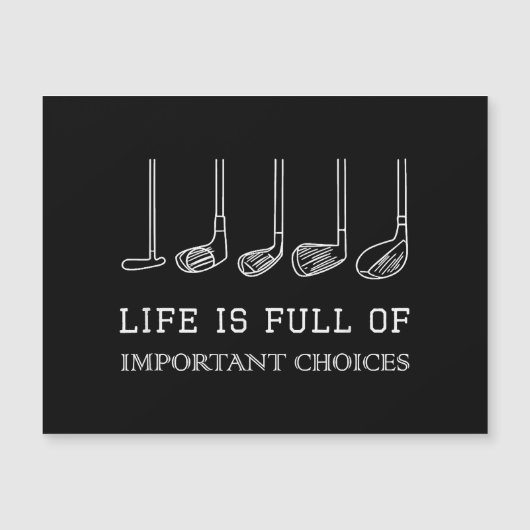 人生おもしろいは重要な選択肢でいっぱいだゴルフクラブ (正面)