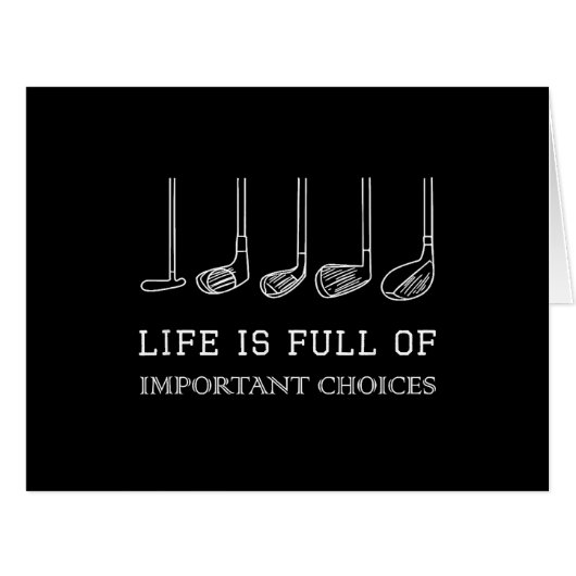 人生おもしろいは重要な選択肢でいっぱいだゴルフクラブ (正面横)