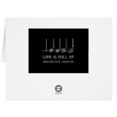 人生おもしろいは重要な選択肢でいっぱいだゴルフクラブ (裏面横)