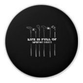 人生おもしろいは重要な選択肢でいっぱいであるゴルフクラブ セラミックノブ (正面)