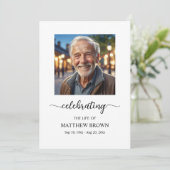 人生お祝い1写真追悼式 プログラム (スタンド正面)