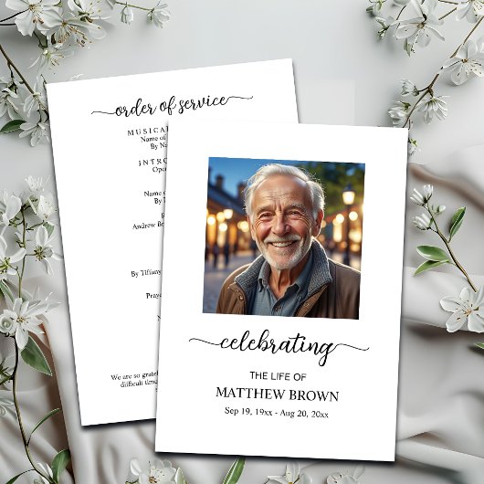 人生お祝い1写真追悼式 プログラム