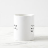 人生から逃げても平和は見つからない コーヒーマグカップ (中央)