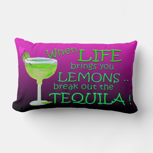 人生があなたを招く時マルガリータおもしろいは ランバークッション (正面)