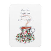 人生がお前を見捨てる時は、レモンを放つ。......茶の標語 マグネット (縦)