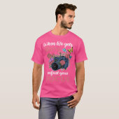 人生がぼやけたら焦点を合わせ直そう 写真 Tシャツ (正面フル)