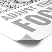 人生がぼやけた時に焦点のモチベーションを調整 ポスター (角)