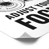 人生がぼやけた時に焦点のモチベーションを調整 ポスター (角)