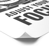 人生がぼやけた時に焦点を合わせる |ヴィンテージ ポスター (角)