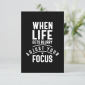 人生がぼやけた時に焦点を合わせる 出欠カード (スタンド正面)