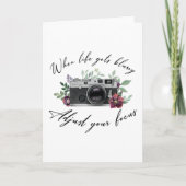 人生がぼやけた時に焦点を調整おもしろい引用文 カード (正面)