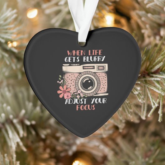 人生がぼやけて焦点を合わせた写真 オーナメント (ツリー)