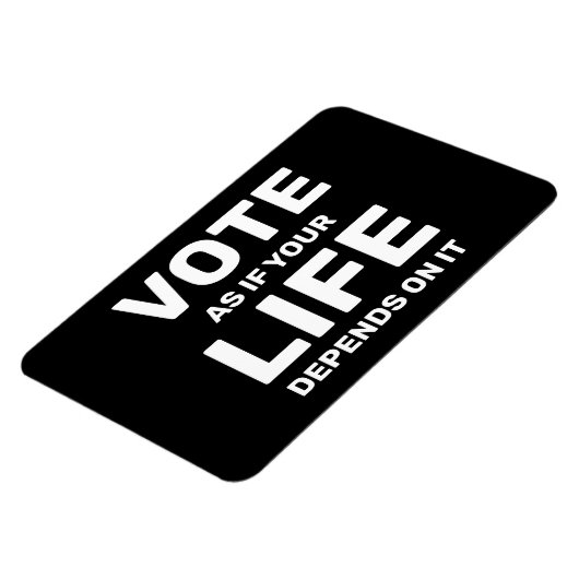 人生がもしそのに依存して投票すカスタムる マグネット (左側)