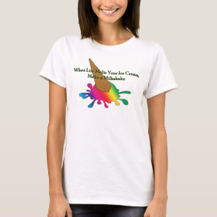 人生がアイスクリームLGBT Tシャツを溶かす時 Tシャツ