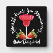 人生がイチゴを手に… フォトプラーク (正面)