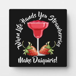 人生がイチゴを手に… フォトプラーク