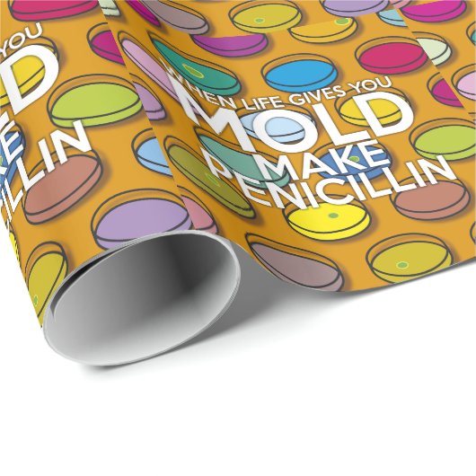 人生がカビを与えるときはペニシリンを作れ ラッピングペーパー