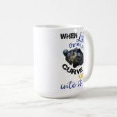 人生がカーブを投げたとき コーヒーマグカップ (正面右)