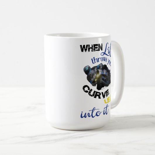 人生がカーブを投げたとき コーヒーマグカップ (正面右)