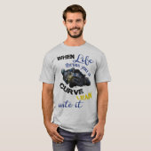 人生がカーブを投げたとき Tシャツ (正面フル)