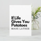 人生がジャガイモを与えたら、ラトケを作れ 招待状 (スタンド正面)