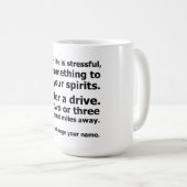 人生がストレスの多い時 コーヒーマグカップ (正面右)