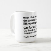 人生がストレスの多い時 コーヒーマグカップ (正面左)