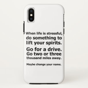 人生がストレスの多い時 iPhone X ケース