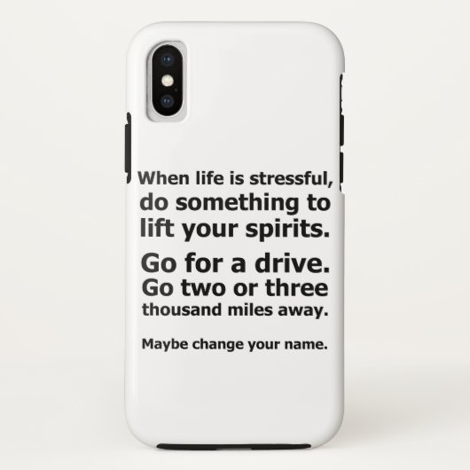 人生がストレスの多い時 Case-Mate iPhoneケース (裏面)