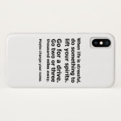人生がストレスフルな時 Case-Mate iPhoneケース (裏面(横))