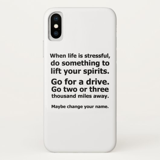 人生がストレスフルな時 Case-Mate iPhoneケース (裏面)