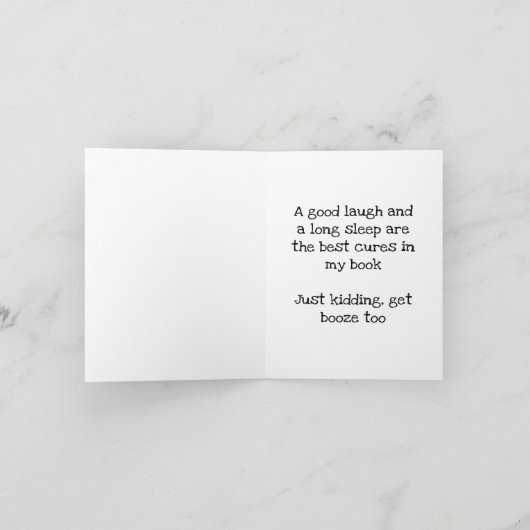 人生がレモンしかくれないなら、ワインを買って気分を上げよう カード (内部)