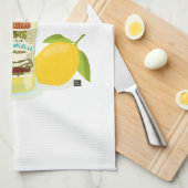 人生がレモンだけど - リモンチェッロを作ろう キッチンタオル (四つ折り)