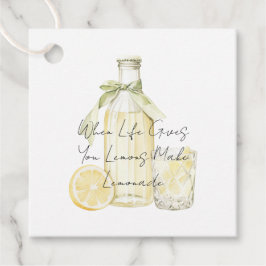 人生がレモンだけ与えてもレモネードを作れ フェイバータグ