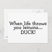 人生がレモンを投げる時2 ポストカード (正面/裏面)