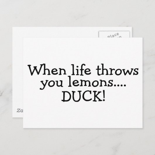 人生がレモンを投げる時2 ポストカード (正面/裏面)