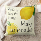 人生がレモ与えンズになったら、レモネードを作れ クッション (ブランケット)