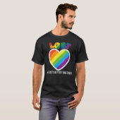 人生が一緒に良くなるLgbtプライドゲイレズビアンR Tシャツ (正面フル)