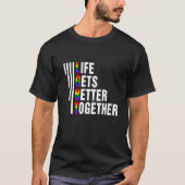 人生が一緒に良くなるLgbtqプライド月2022 Tシャツ (正面)