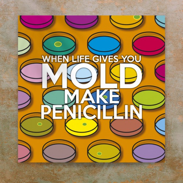 人生が与え生きるとペニシリン科学 ポスター