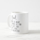 人生が何を投げてもパパ コーヒーマグカップ (正面左)