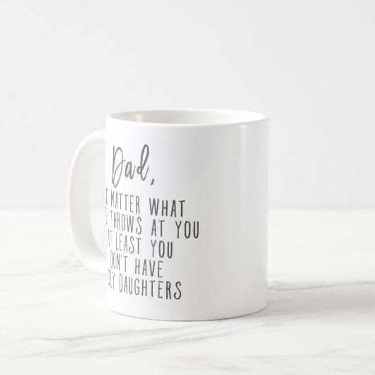 人生が何を投げてもパパ コーヒーマグカップ (正面左)