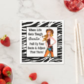 人生が厳しくなったらダーリンがブーツを引っ張り上げて… スタンダードカクテルナプキン (インサイチュ)