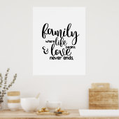 人生が始まり愛が終わらない家庭 ポスター (キッチン)